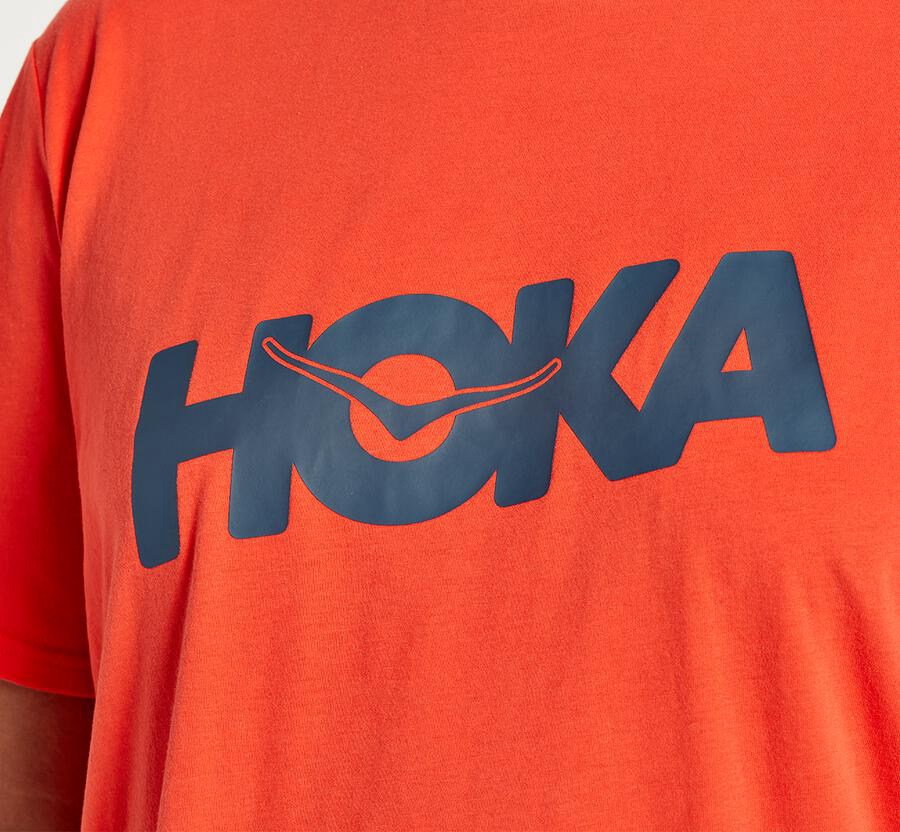 Hoka One One Skjorter Herre - Brand - Rød - 095348FOB